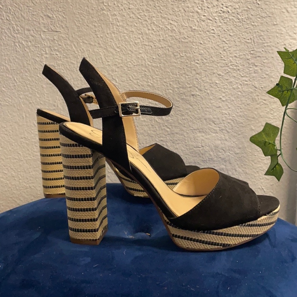 *NWT* Jessica Simpson Woven Platform Heels